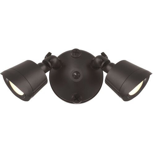 LED Double Flood Light Outdoor Wall Sconce in Bronze