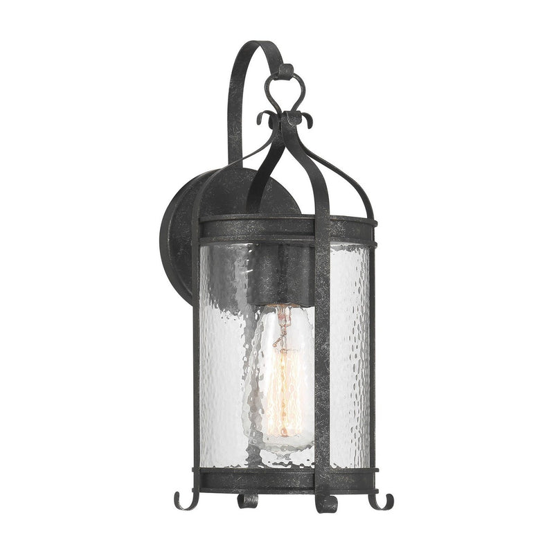 Preston Outdoor Wall Lantern in Iron Oxide