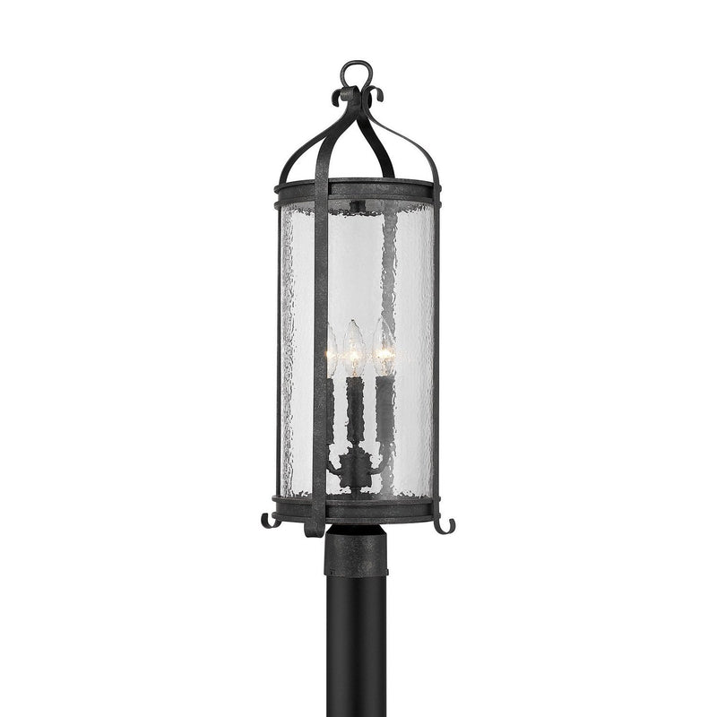Preston 3-Light Outdoor Post Light in Iron Oxide