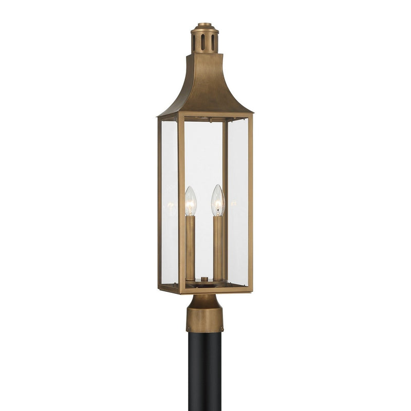 Lancaster 2-Light Outdoor Post Light in Atlas Bronze