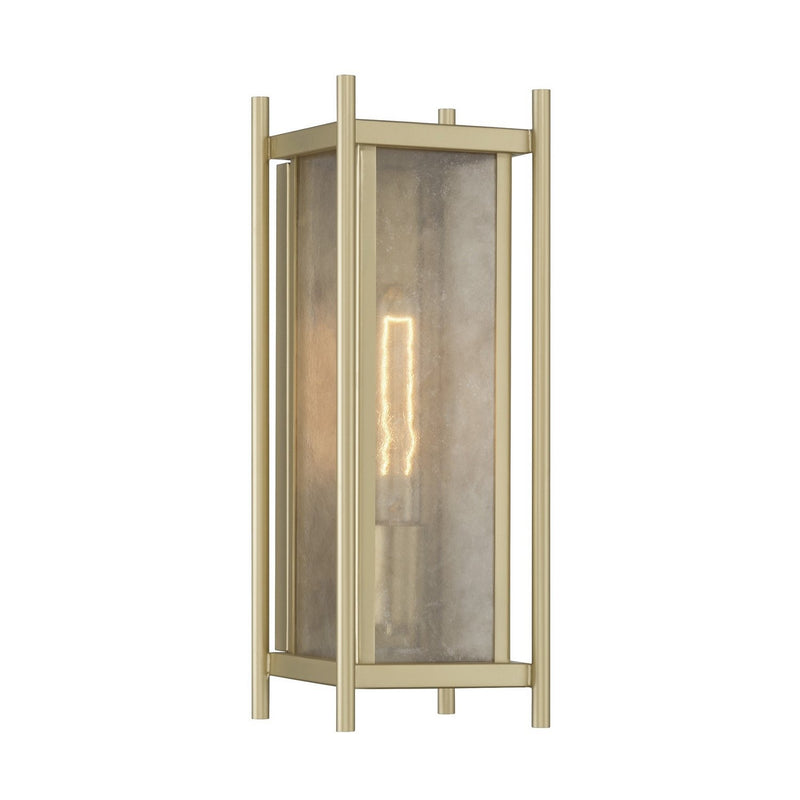 Jacobs Outdoor Wall Lantern in Serene Brass