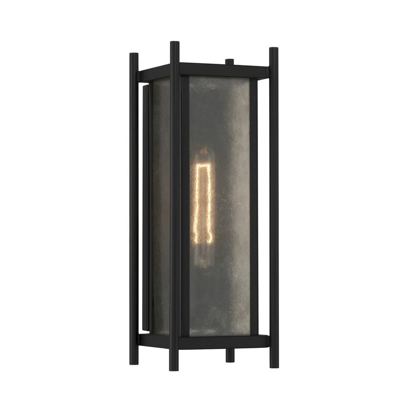 Jacobs Outdoor Wall Lantern in Matte Black