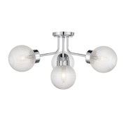 Coral 4-Light Semi-Flush Mount in Chrome