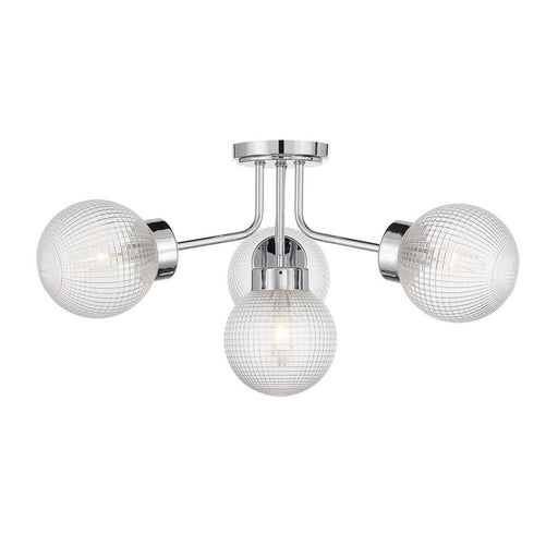 Coral 4-Light Semi-Flush Mount in Chrome