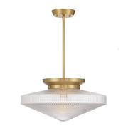 Norwich Convertible Pendant in Warm Brass