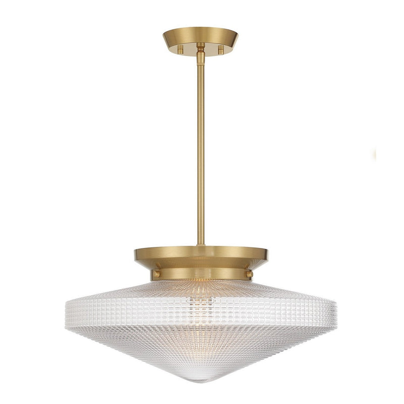 Norwich Convertible Pendant in Warm Brass