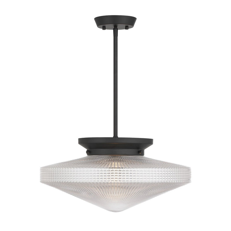 Norwich Convertible Pendant in Matte Black
