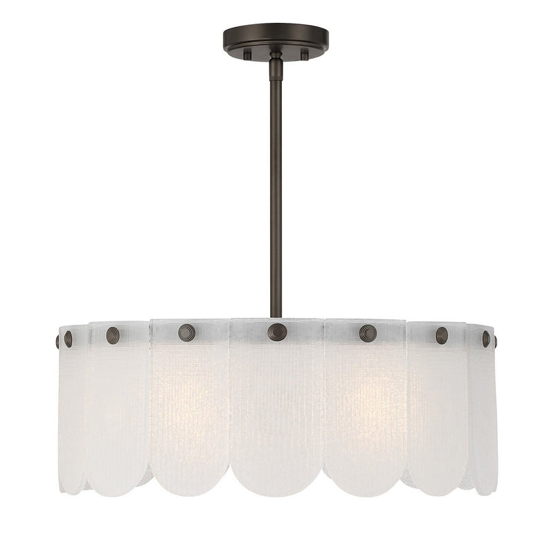 Ashton 4-Light Convertible Pendant in Mediterranean Bronze
