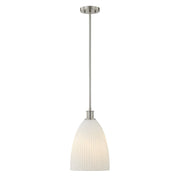 Baldwin Mini Pendant in Satin Nickel