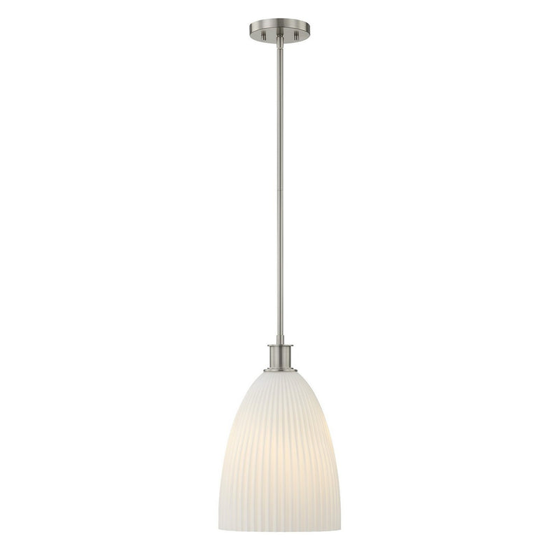Baldwin Mini Pendant in Satin Nickel