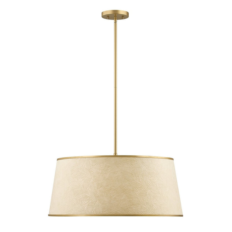 Sombra 6-Light Drum Pendant in Spun Gold