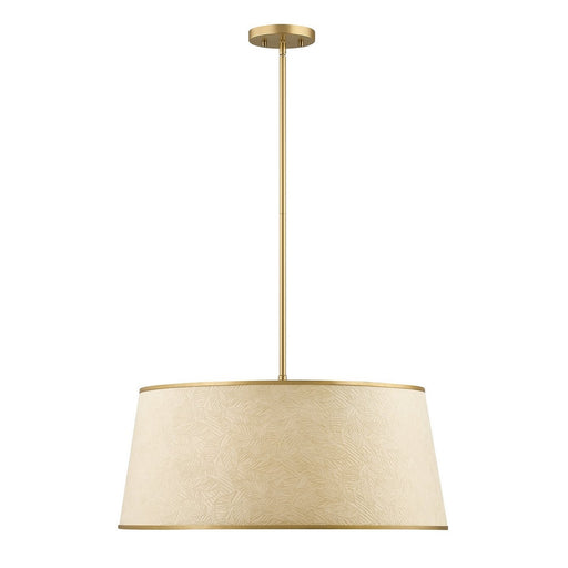 Sombra 6-Light Drum Pendant in Spun Gold