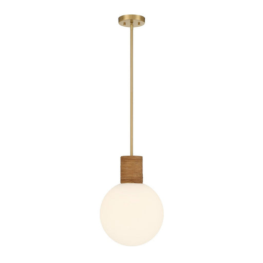 Jarrell Globe Pendant in Warm Brass