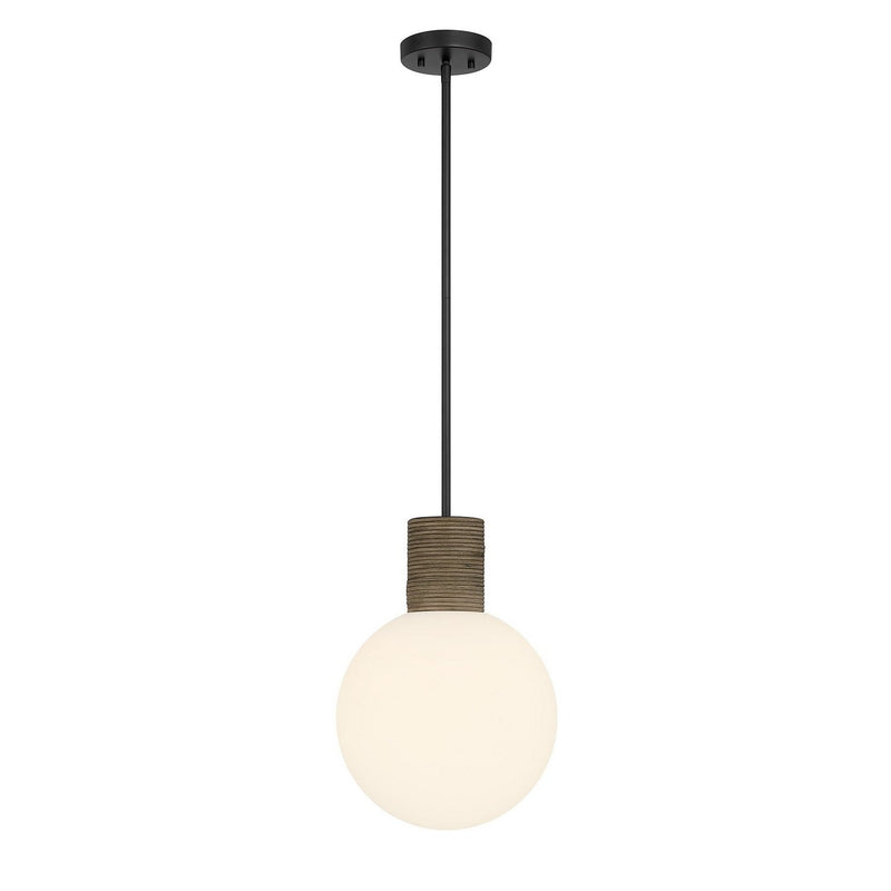 Jarrell Globe Pendant in Matte Black