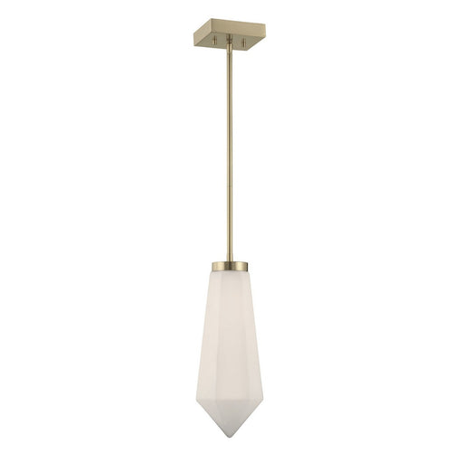 Leland LED Mini Pendant in Noble Brass