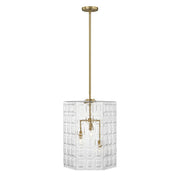 Reddick 3-Light Pendant in Warm Brass