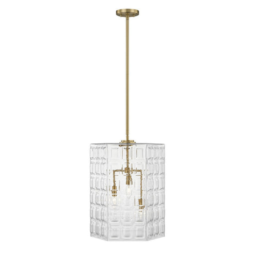 Reddick 3-Light Pendant in Warm Brass