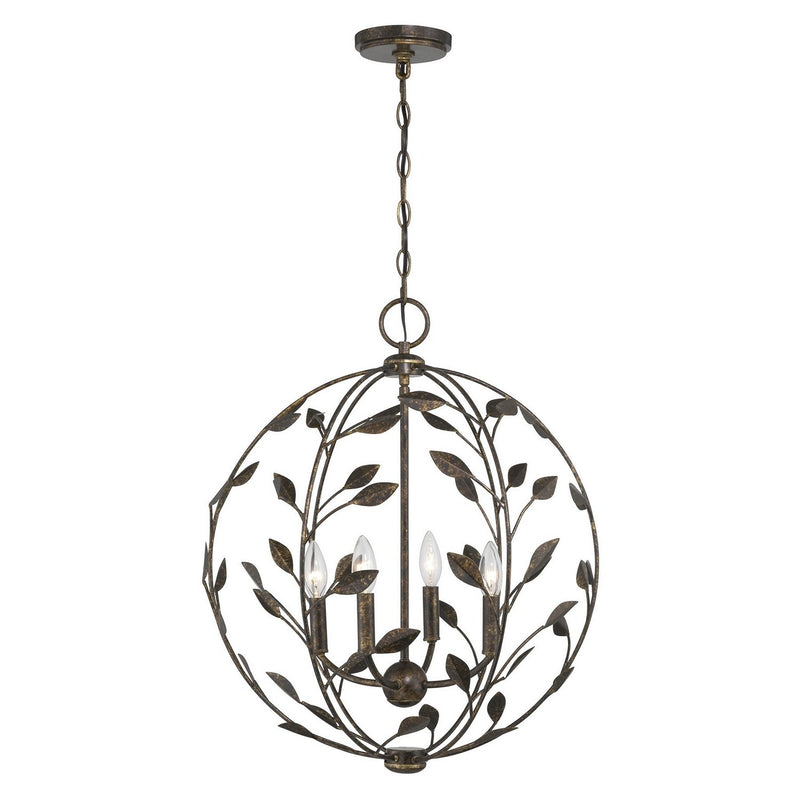 Laska 4-Light Globe Pendant in Enchanted Bronze