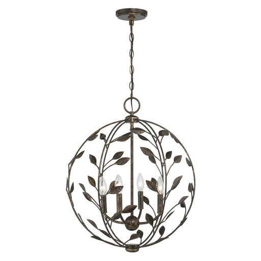 Laska 4-Light Globe Pendant in Enchanted Bronze