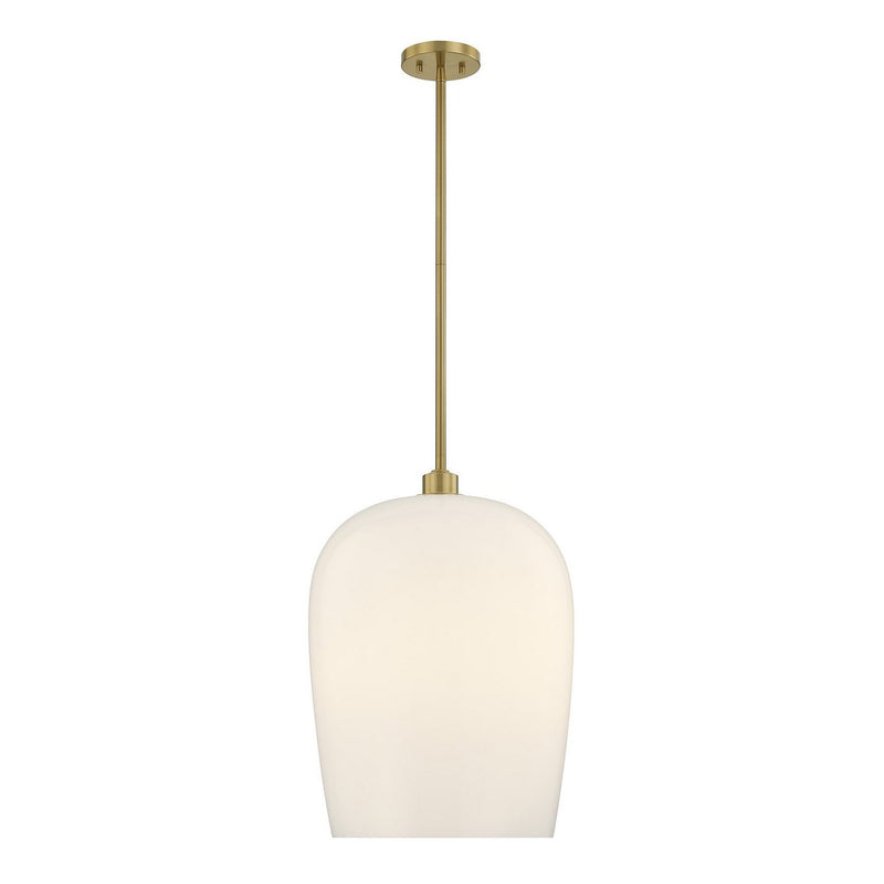 Livingston Pendant in Warm Brass