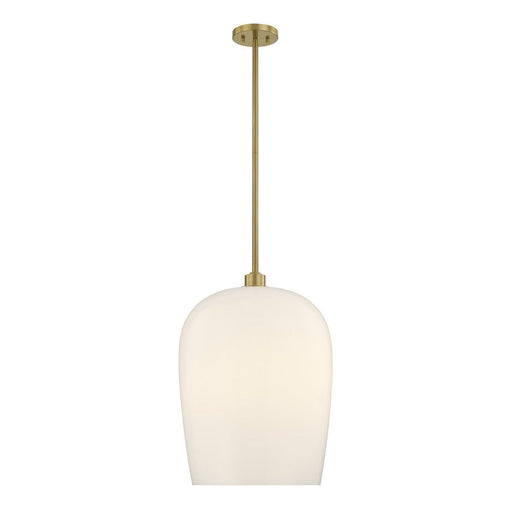 Livingston Pendant in Warm Brass