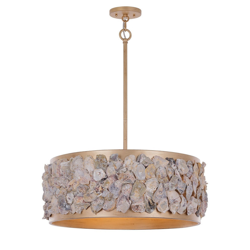 Leanne 4-Light Drum Pendant in Chandon