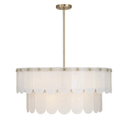 Ashton 10-Light Pendant in Noble Brass