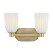 Baldwin 2-Light Bath Vanity Light in Noble Brass