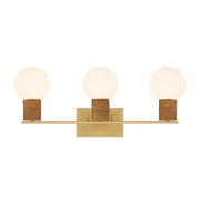 Jarrell 3-Light Bath Vanity Light in Warm Brass