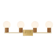 Jarrell 4-Light Bath Vanity Light in Warm Brass