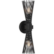 Longfellow 2-Light Wall Sconce in Matte Black