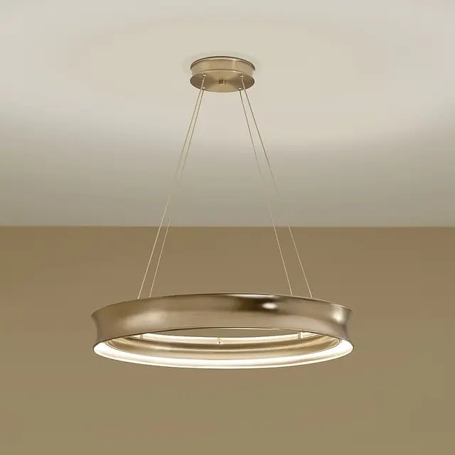 Larousse 30" Round LED Pendant in Champagne Bronze
