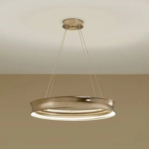 Larousse 30" Round LED Pendant in Champagne Bronze