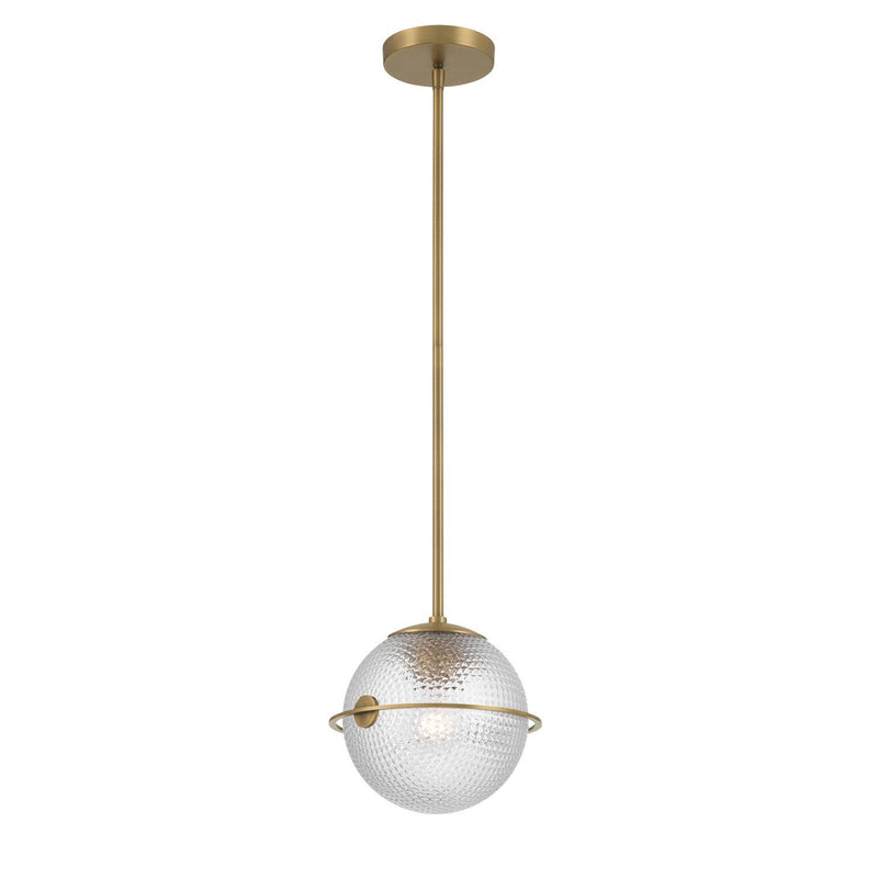 Luniva 9" Mini Pendant in Legacy Brass