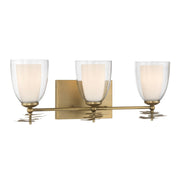 Elowen 3-Light Bath Vanity Light in Legacy Brass