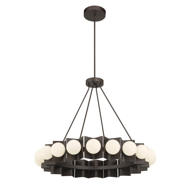 Vestra Large LED Pendant in Dark Bronze