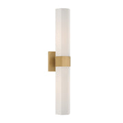 Delgada 2-Light Bath Sconce in Legacy Brass