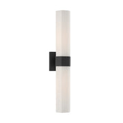 Delgada 2-Light Bath Sconce in Dark Matte Black