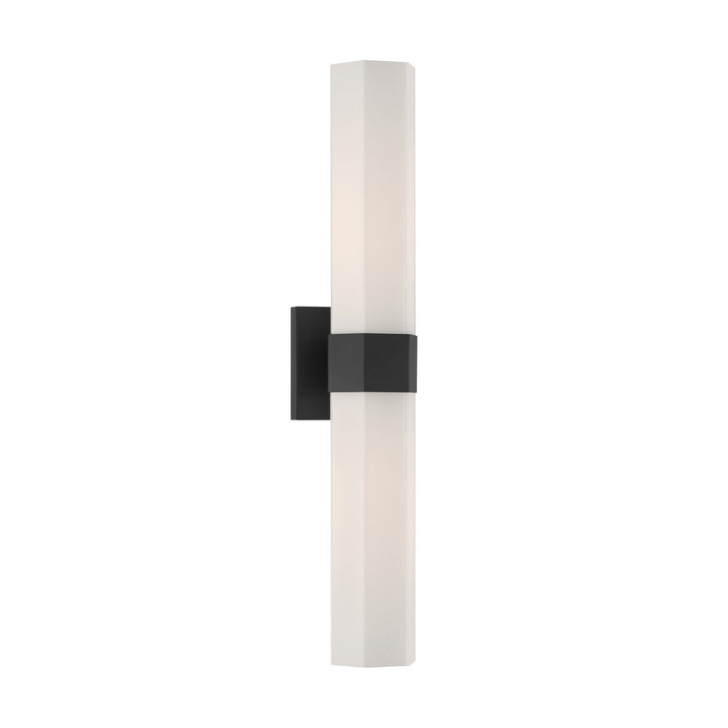 Delgada 2-Light Bath Sconce in Dark Matte Black