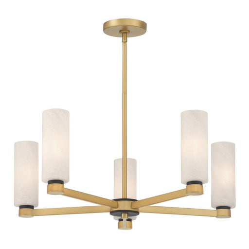 Wexmere 5-Light Chandelier in Legacy Brass
