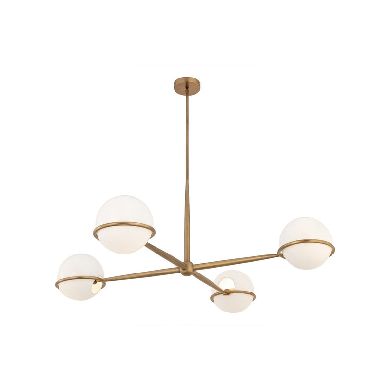Orstyn 4-Light Chandelier in Legacy Brass