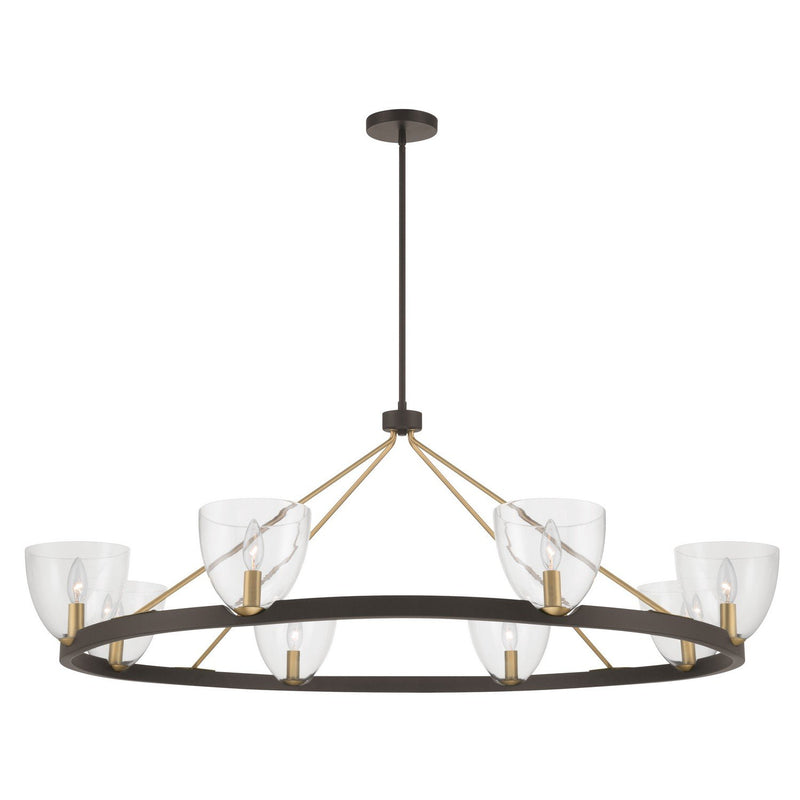 Noellea 8-Light Chandelier in Dark Bronze