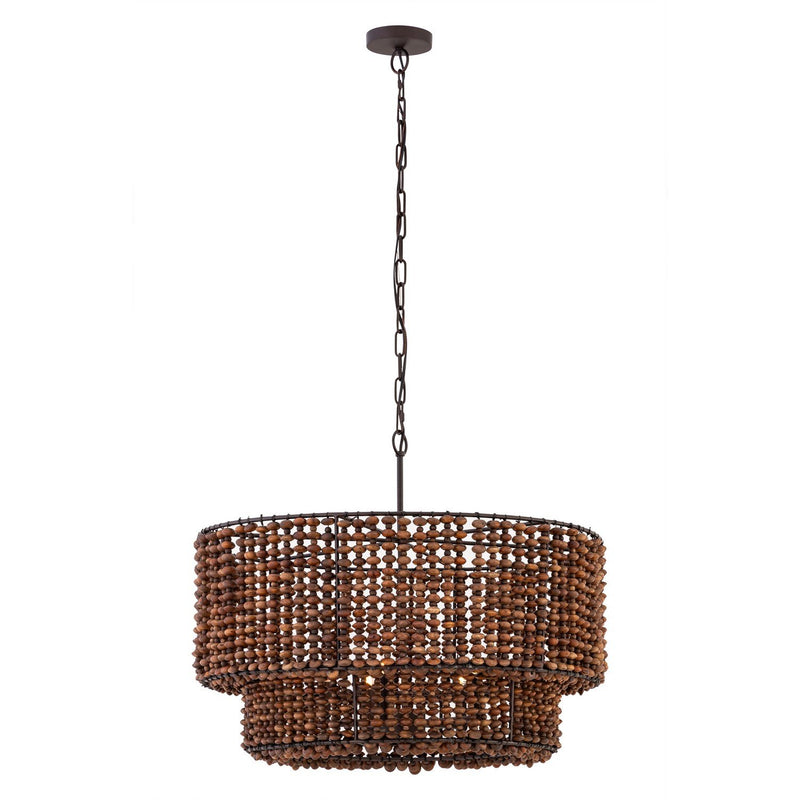 Beaudelle 5-Light Pendant in Dark Bronze