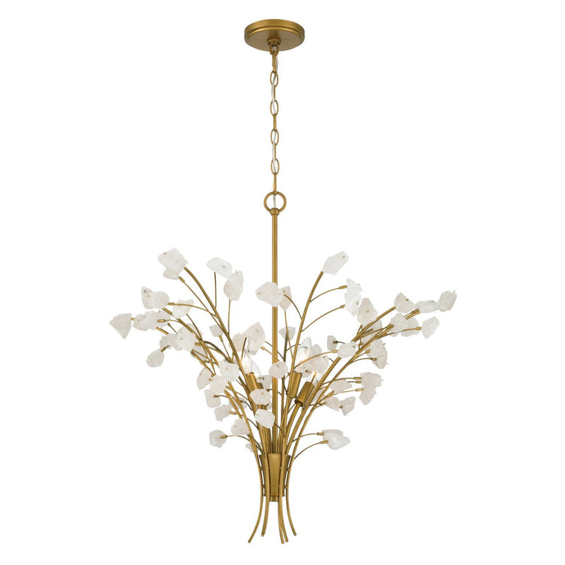 Ramus 6-Light Chandelier in Painted Legacy Brass