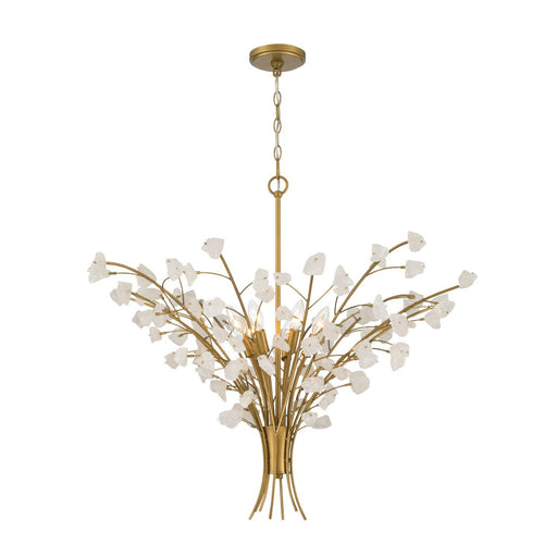 Ramus 8-Light Chandelier in Painted Legacy Brass