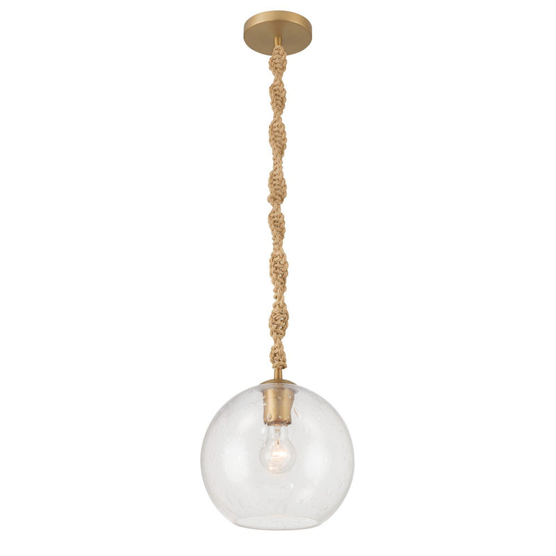 Elyric Mini Pendant in Legacy Brass