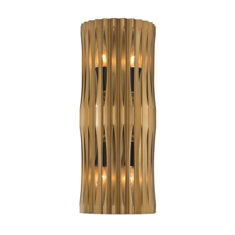 Aven 4-Light Wall Sconce in Sand Coal Black
