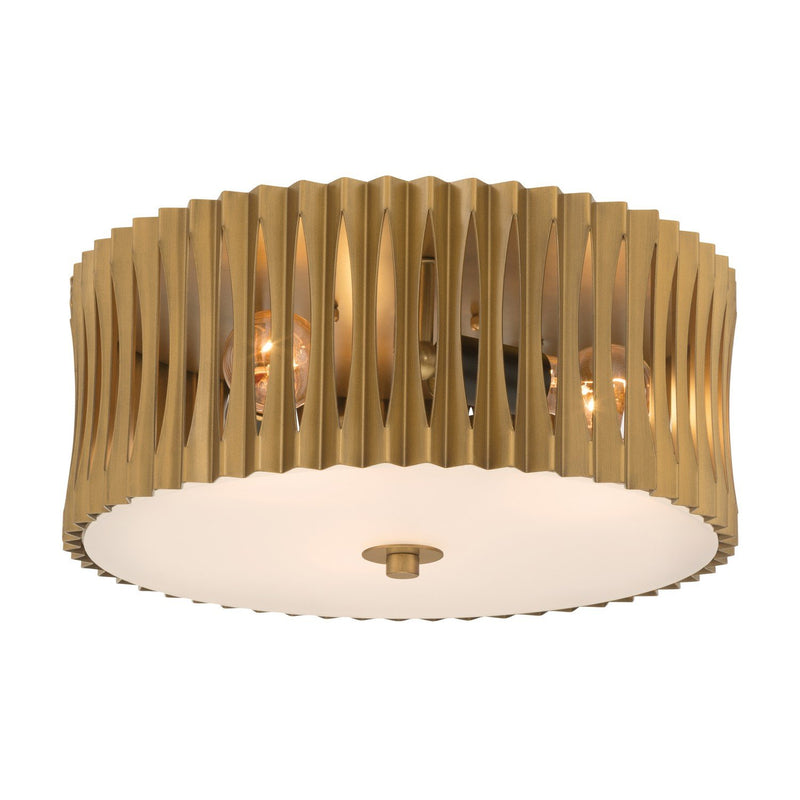 Aven 3-Light Flush Mount in Sand Coal Black