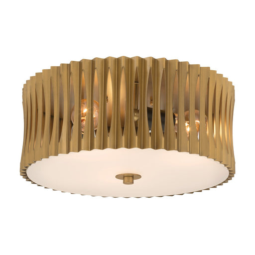 Aven 3-Light Flush Mount in Sand Coal Black