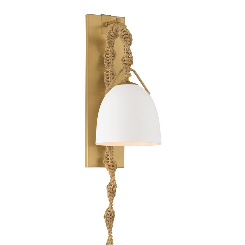 Cordón Wall Sconce in Legacy Brass